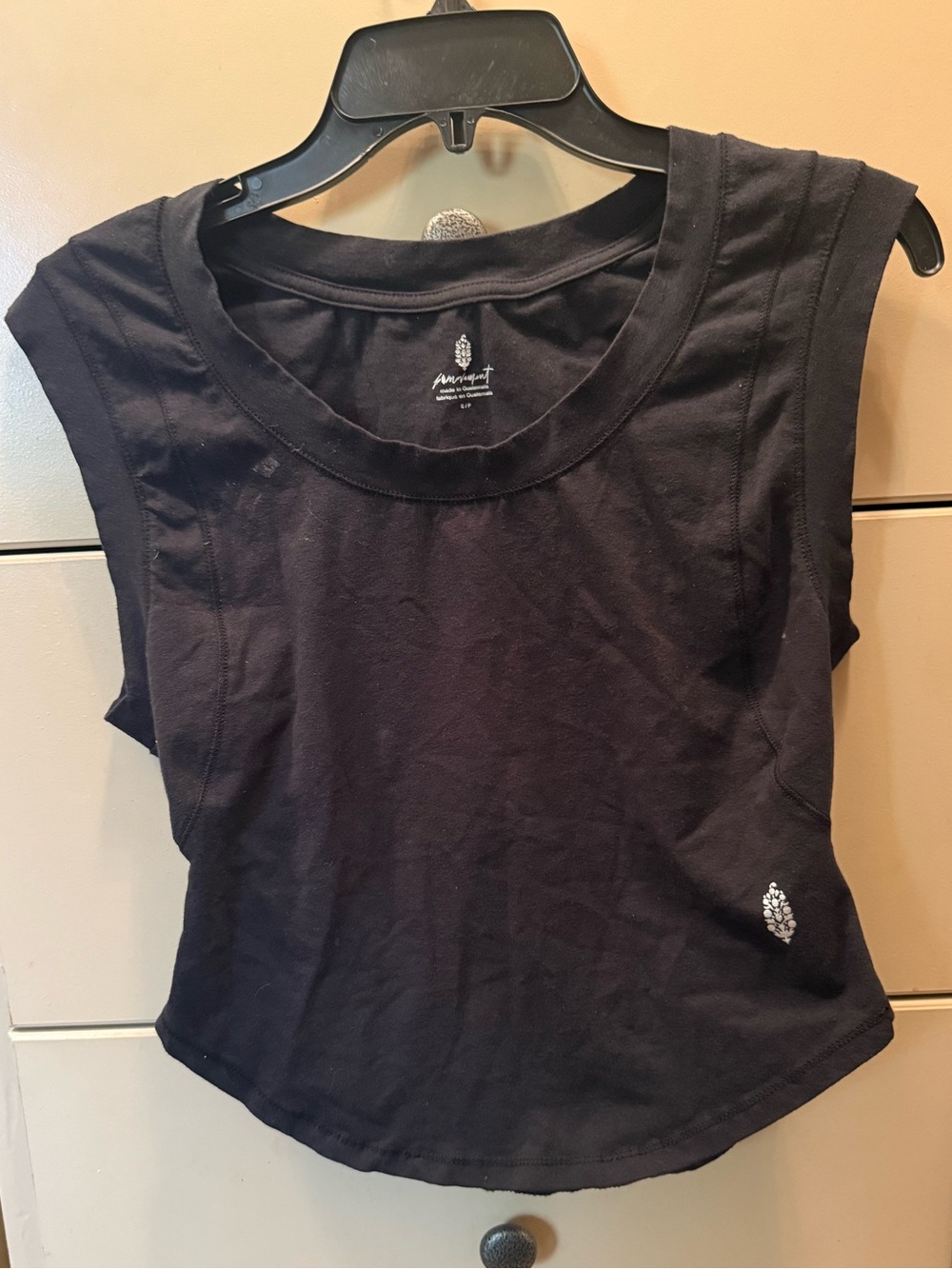 FP Movement by Free People Black Cropped Tank Top